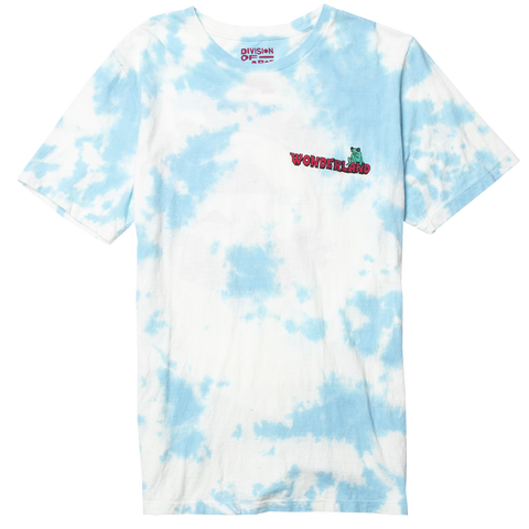 WONDERLAND cloud tie dye technique graphic tee